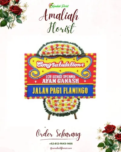 Bunga Papan Congratulation di Kawalu